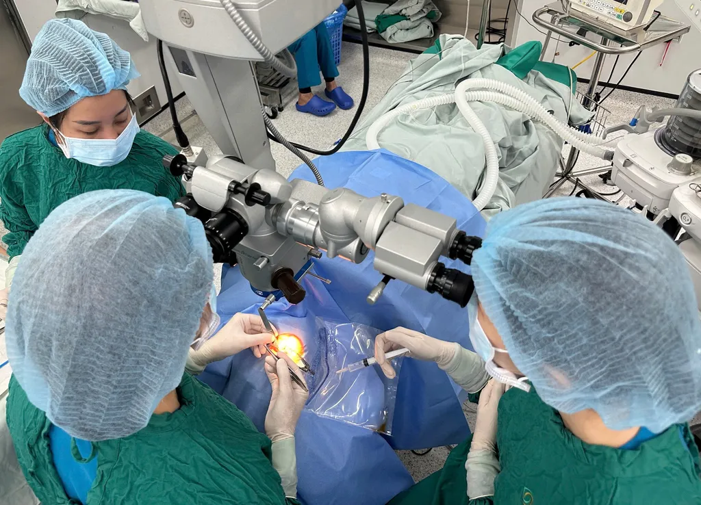 Ca ghép giác mạc tại Bệnh viện Mắt Hà Nội 2 (Ảnh: BVCC)